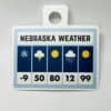 Humorous Nebraska Weather Sticker