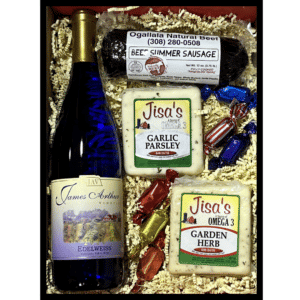 Nebraska White Wine Gift Basket