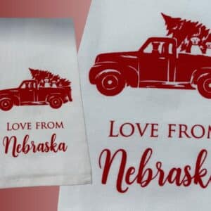 Kitchen Towel Truck with Love From Nebraska
