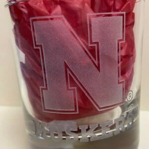 "N" Huskers Rocks Glass