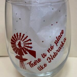 Nebraska Stemless Wine Glass