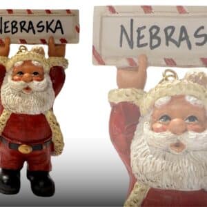 Bert Anderson Husker Santa Ornament