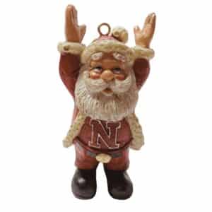 Touchdown Nebraska Santa Ornament